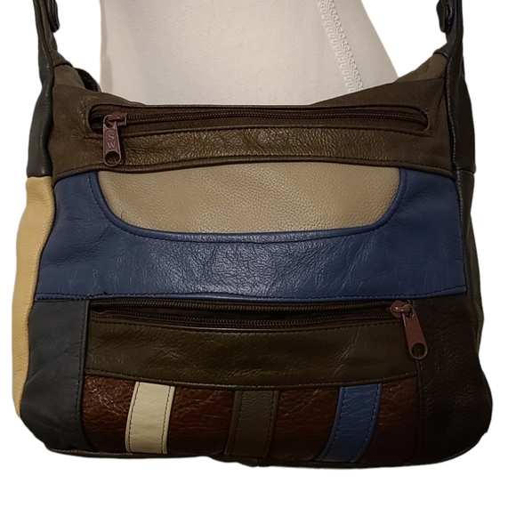 Leather Crossbody Handbag - Picture 1 of 12